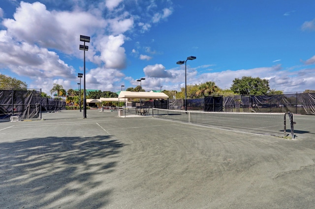 view of tennis court