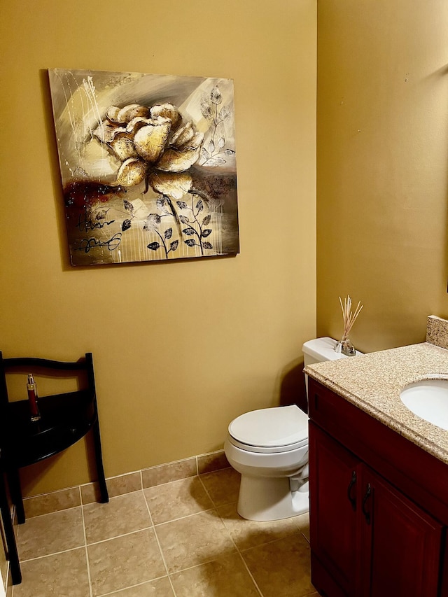 1292 High Point Pl S Unit B, Delray Beach, FL 33445 - half bath with vanity and tile patterned flooring
