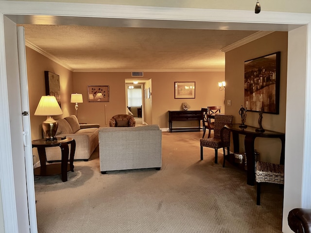 1292 High Point Pl S Unit B, Delray Beach, FL 33445 - carpeted living room featuring ornamental molding