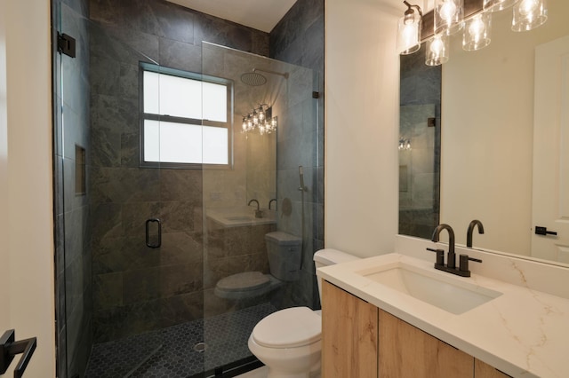 18202 Bridle Way, Fort Pierce, FL 34987 - full bathroom with vanity and a shower stall