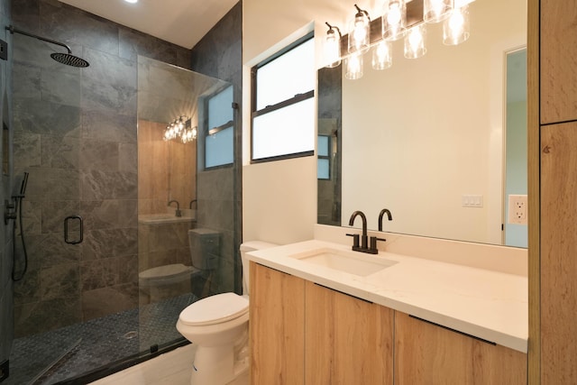 18202 Bridle Way, Fort Pierce, FL 34987 - full bathroom featuring a stall shower and vanity
