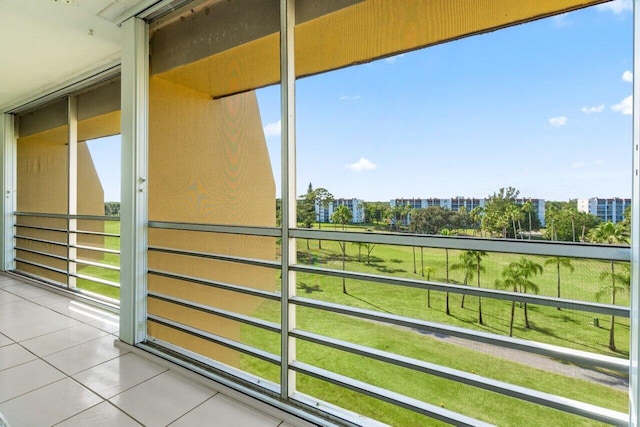 balcony featuring a city view