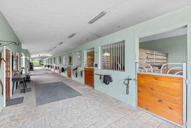 view of horse barn