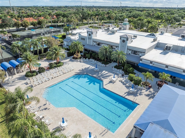 pool featuring a patio