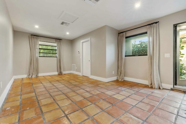 view of tiled empty room