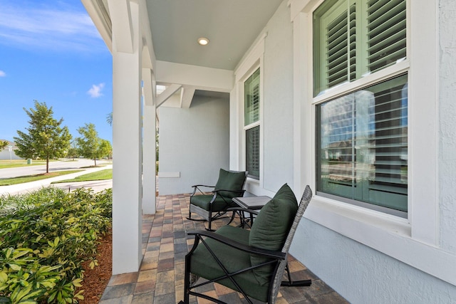 view of patio / terrace featuring covered porch