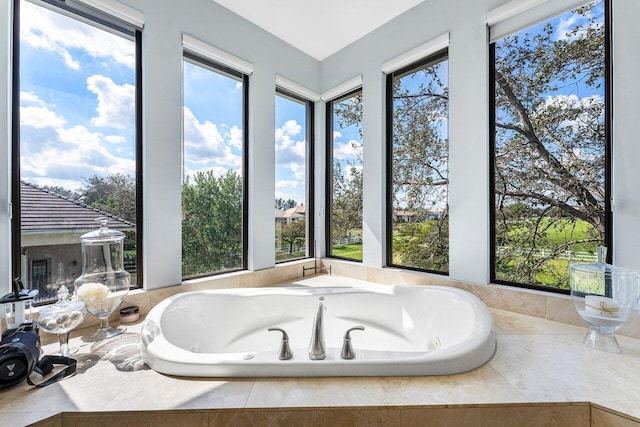 bathroom featuring plenty of natural light