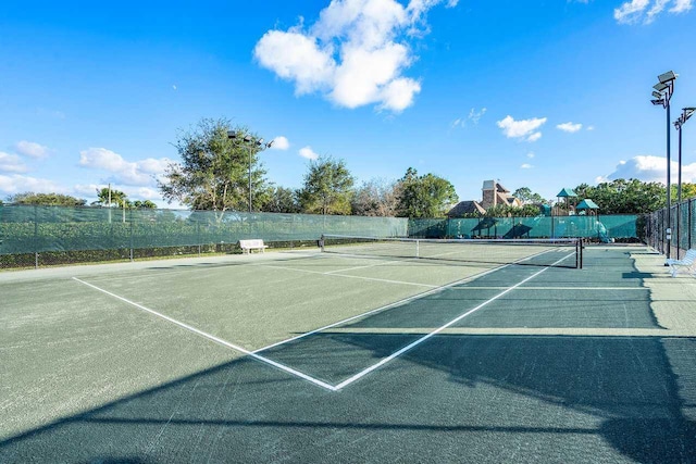 view of sport court