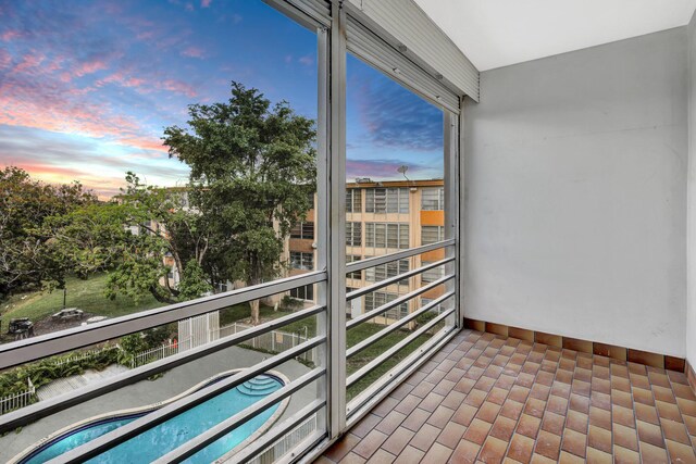 view of balcony