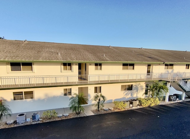 view of property with central AC unit