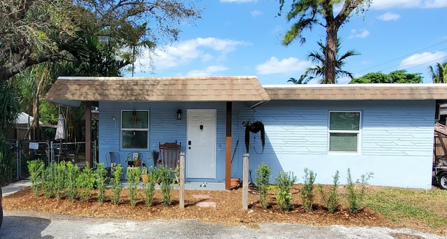 view of front of home