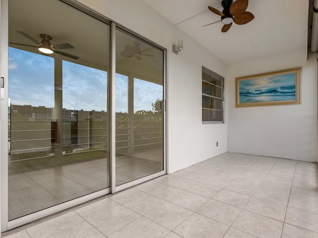 2030 Hythe B 2030, Boca Raton, FL 33434 - unfurnished sunroom with ceiling fan