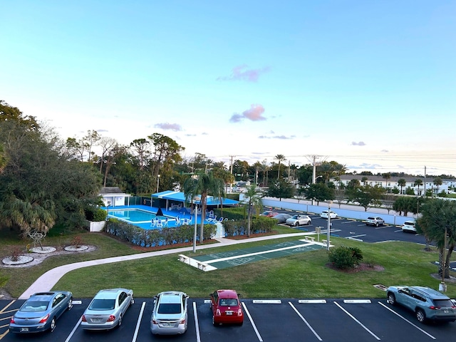 view of car parking