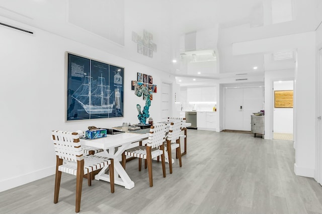 1155 Hillsboro Mile Unit 202, Hillsboro Beach, FL 33062 - dining space with light wood-type flooring