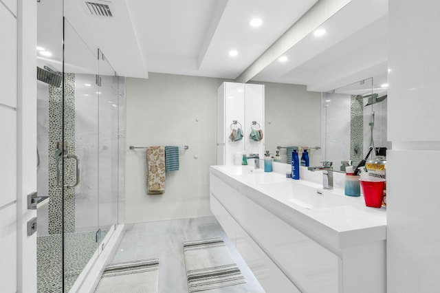 1155 Hillsboro Mile Unit 202, Hillsboro Beach, FL 33062 - bathroom with vanity and walk in shower
