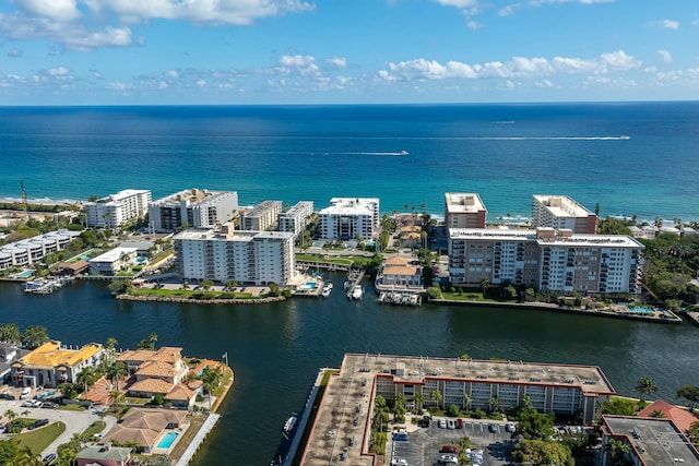 1155 Hillsboro Mile Unit 202, Hillsboro Beach, FL 33062 - aerial view featuring a water view