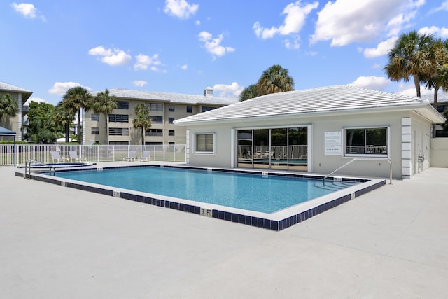 view of pool with a patio area