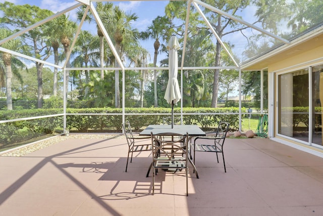 view of sunroom / solarium