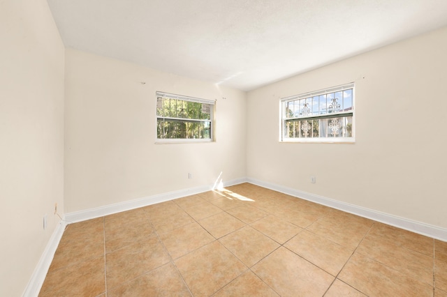 view of tiled empty room