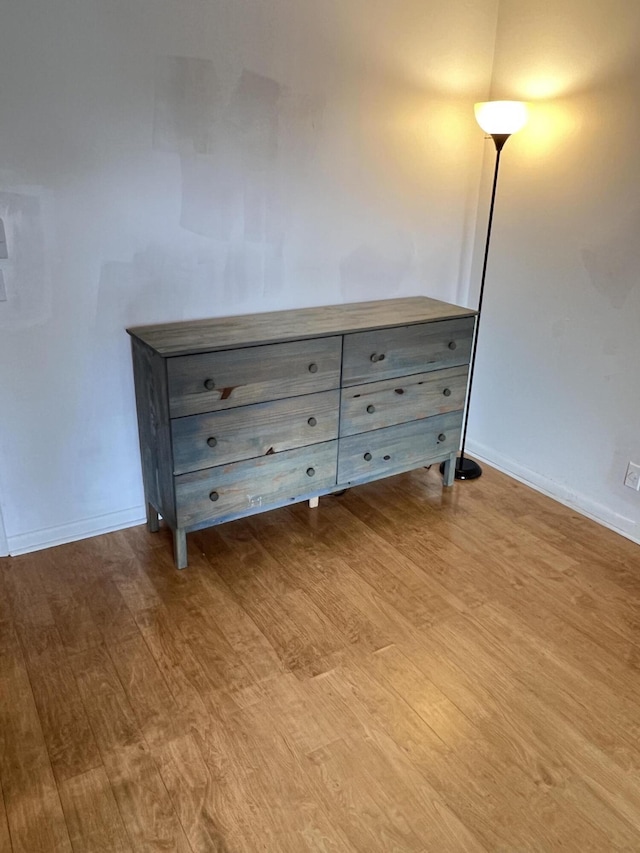 unfurnished bedroom featuring light hardwood / wood-style floors