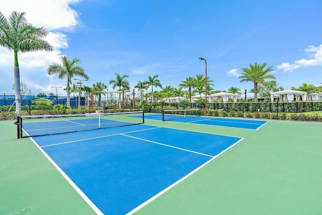 view of tennis court