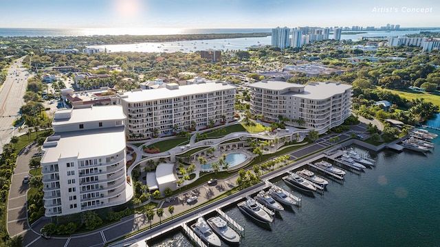 2200 Pga Blvd Unit 305, Palm Beach Gardens, FL 33410 - view of urban area featuring a large body of water and apartment complex / building