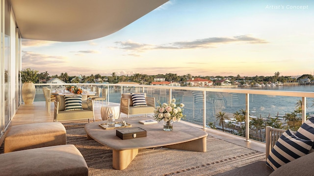 2200 Pga Blvd Unit 305, Palm Beach Gardens, FL 33410 - balcony featuring a water view