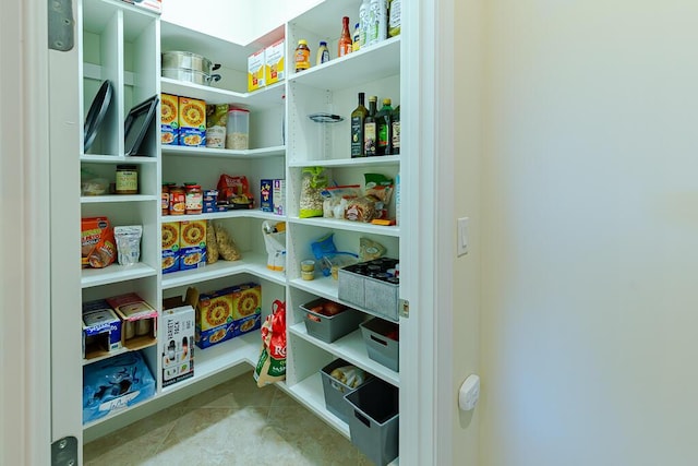 view of pantry