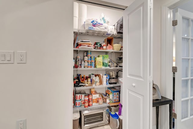 view of pantry