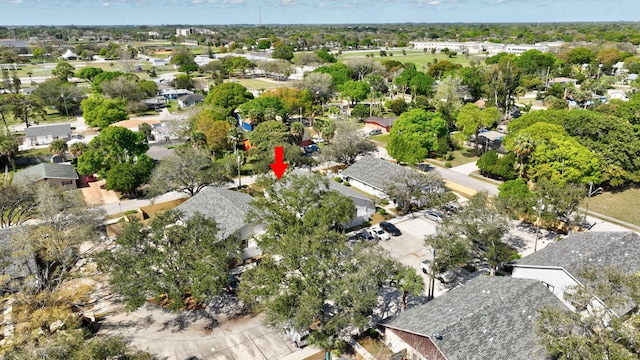 aerial view featuring a residential view