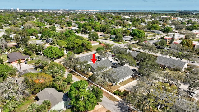 birds eye view of property featuring a residential view