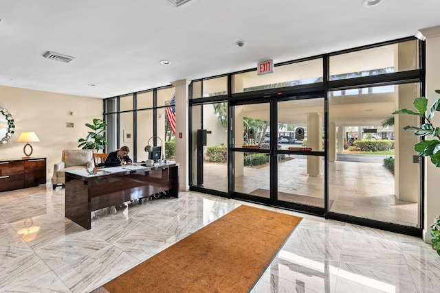 view of community lobby