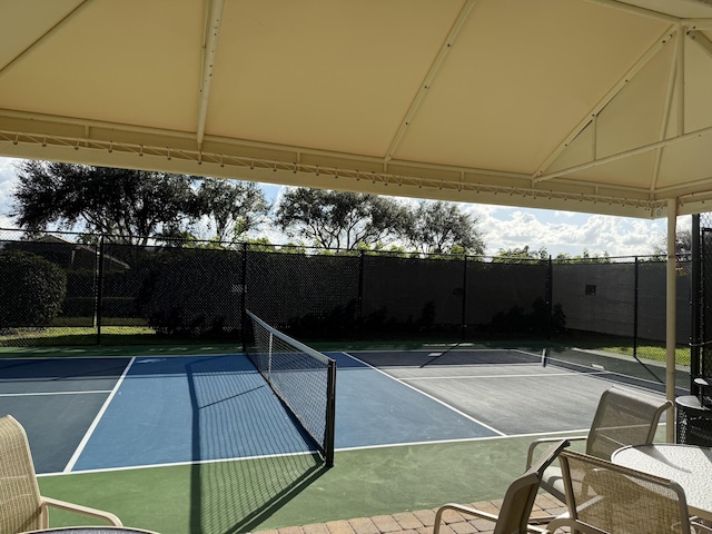 view of tennis court