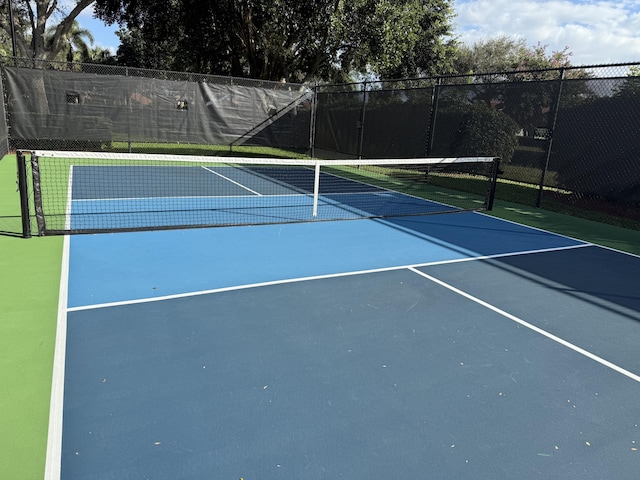 view of tennis court