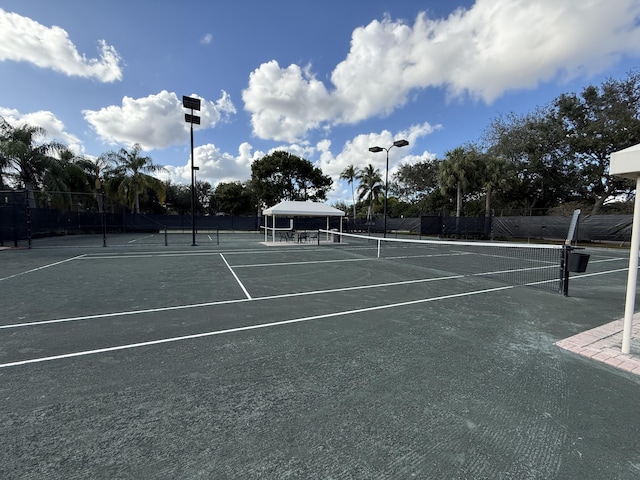 view of tennis court