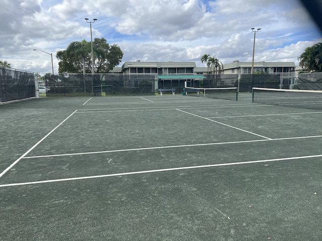 view of tennis court