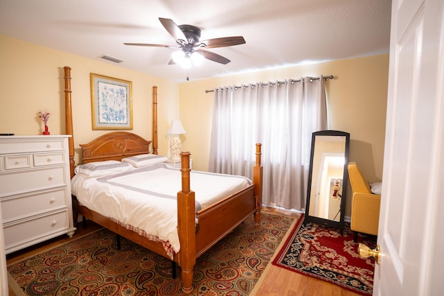 165 Cypress Trce, Royal Palm Beach, FL 33411 - bedroom with dark wood-type flooring and ceiling fan