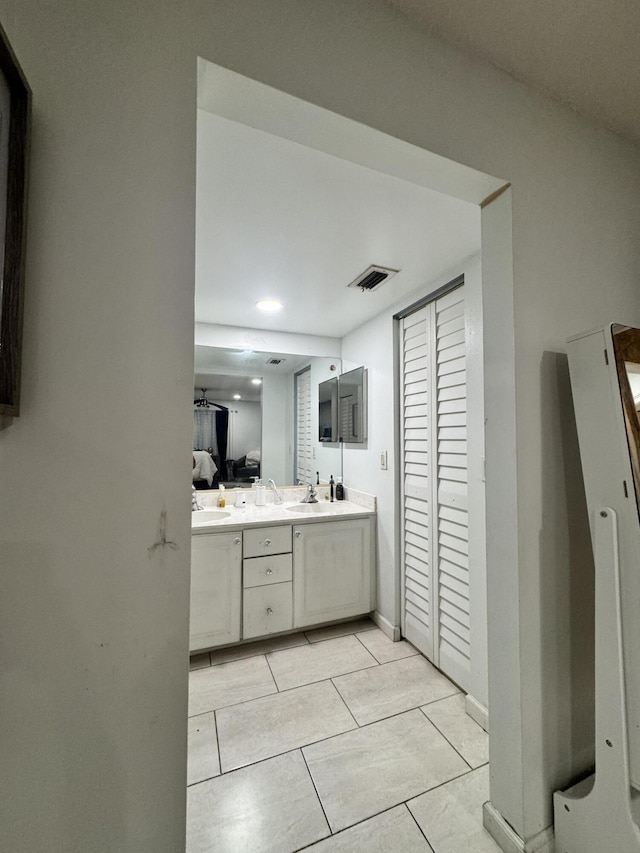 bathroom featuring vanity