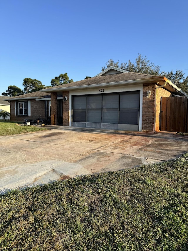 view of ranch-style home