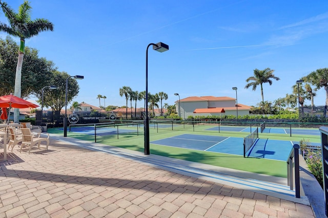 view of tennis court