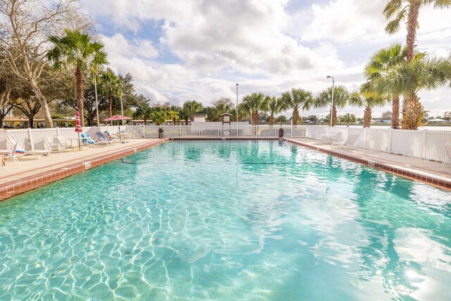 view of pool with a patio