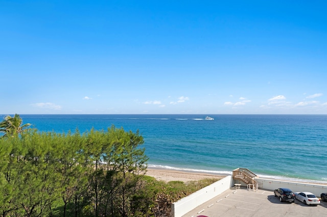 property view of water with a view of the beach