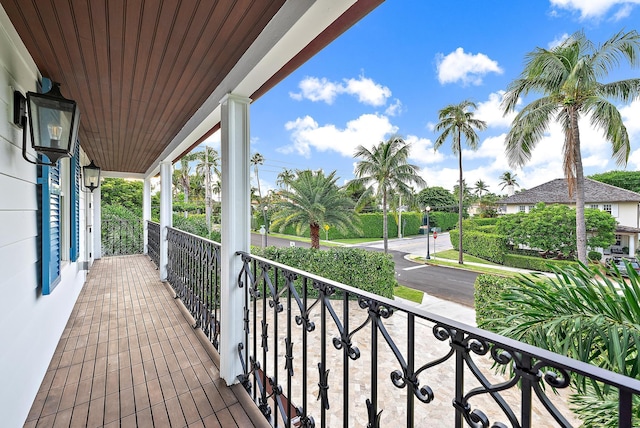 view of balcony