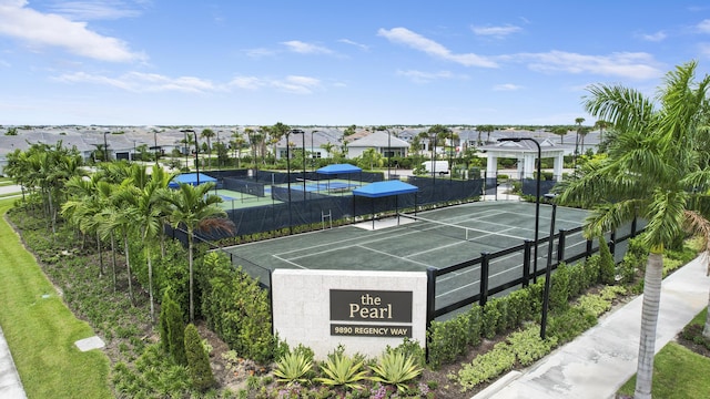 view of tennis court