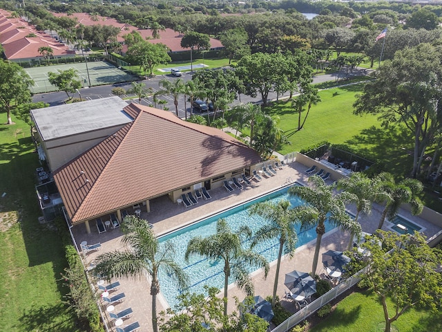 birds eye view of property