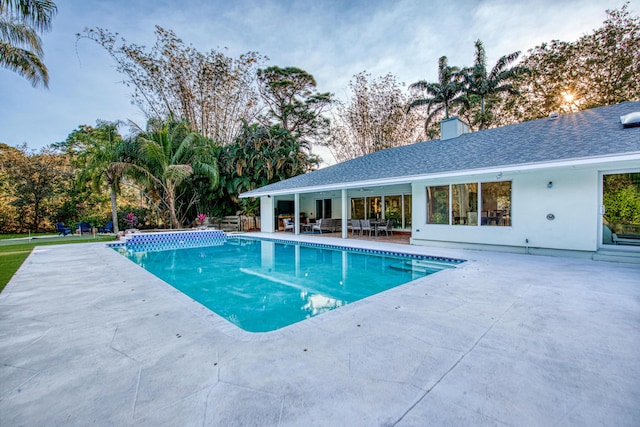 pool featuring a patio