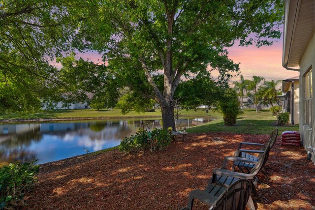 8233 Maidencane Pl, Port Saint Lucie, FL 34952 - view of yard with a water view
