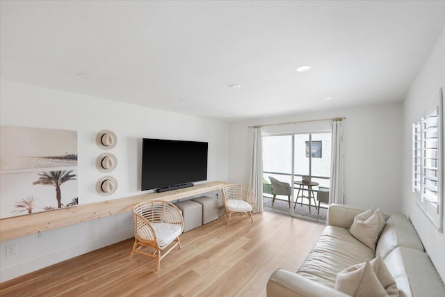 1300 Seaway Dr Unit B6, Fort Pierce, FL 34949 - living room with light hardwood / wood-style floors