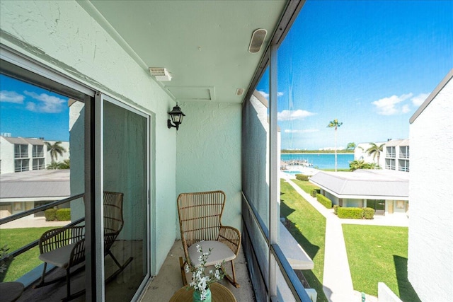 1300 Seaway Dr Unit B6, Fort Pierce, FL 34949 - balcony featuring a water view