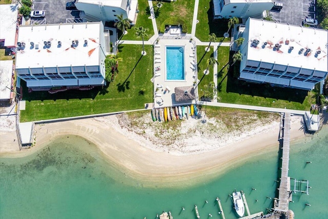 1300 Seaway Dr Unit B6, Fort Pierce, FL 34949 - aerial view with a water view